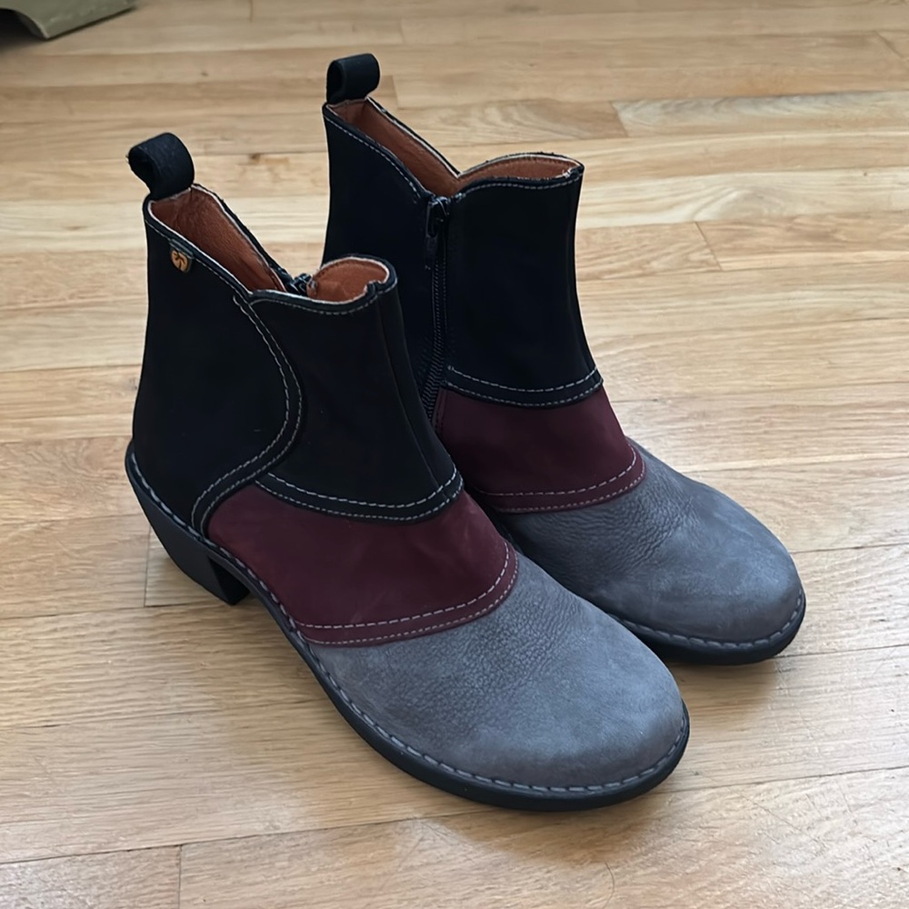 Suede booties
